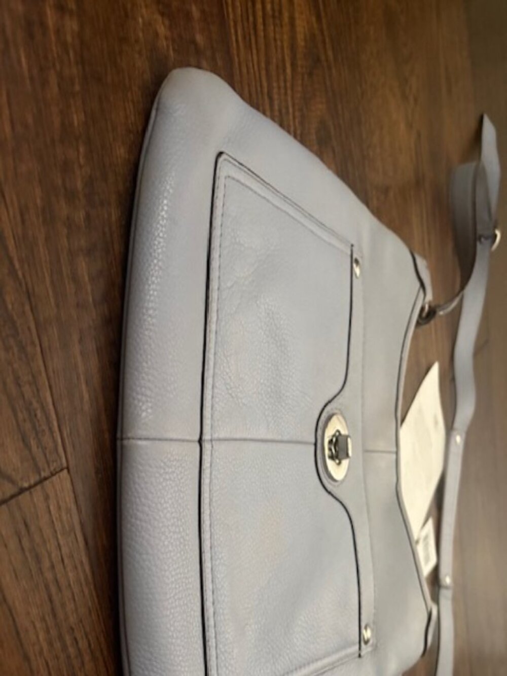 Coach Periwinkle Leather Crossbody Bag | Authentic | Original Tags & Care Card - Picture 8 of 16